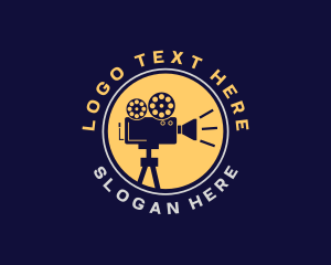 Record - Film Video Camera logo design
