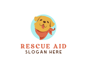 Rescue - Cute Dog Scarf logo design