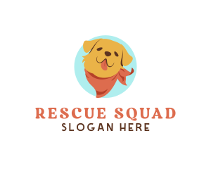 Rescue - Cute Dog Scarf logo design