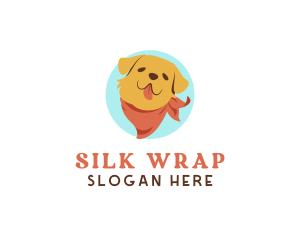 Scarf - Cute Dog Scarf logo design