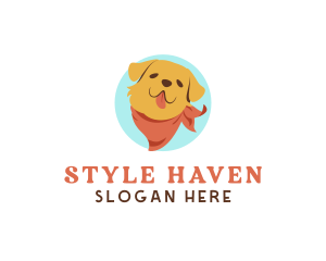 Shelter - Cute Dog Scarf logo design