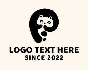 Wildlife Conservation - Wildlife Panda Letter P logo design