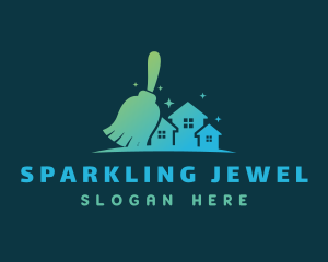 Sparkle Clean Housekeeping logo design