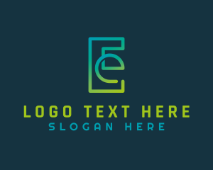 App - Generic Gradient Letter E logo design