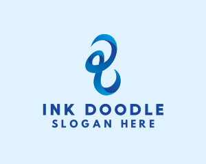Scribble - Abstract 3D Scribble logo design