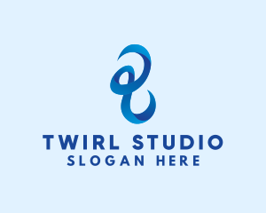 Ribbon Scribble Studio logo design