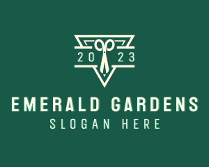 Landscaping Gardening Shears logo design