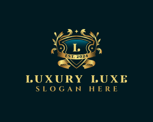 Ornamental Luxury Crest logo design