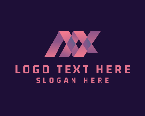 Letter Ax - Startup Business Letter MX logo design