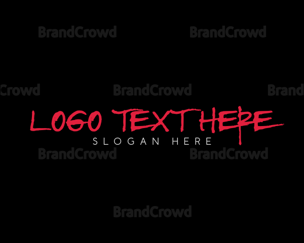 Textured Street Wordmark Logo
