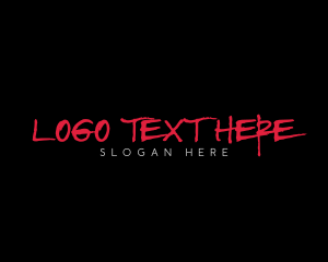 Rapper - Textured Street Wordmark logo design