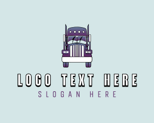 Moving Company - Logistics Trucking Transport logo design
