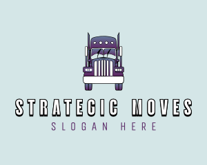 Logistics Trucking Transport logo design