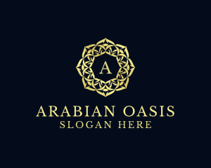 Arabian - Mandala Wreath Pattern Boutique logo design