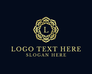 Royal - Mandala Wreath Pattern Boutique logo design