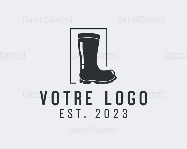 Rain Rubber Boots Logo