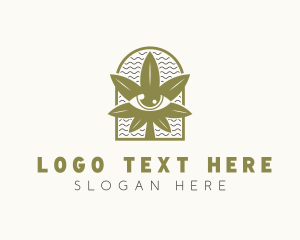 Hemp - Marijuana Eye Fortune Telling logo design