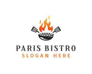 Fire Grill Bbq logo design