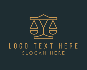 Court House - Elegant Lawyer Scale logo design