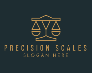 Elegant Lawyer Scale logo design