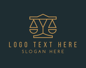 Elegant Lawyer Scale Logo