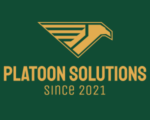 Platoon - Military Hawk Badge logo design