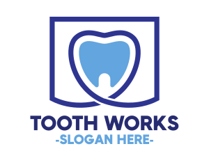 Tooth - Blue Tooth Dentistry logo design