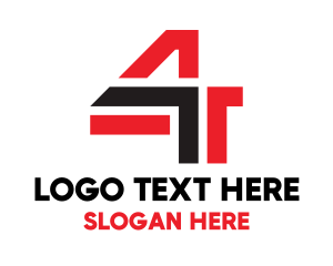 Monogram - Monogram Number 4 logo design