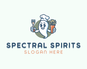 Food Chef Ghost logo design