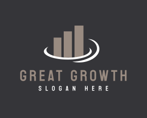 Corporate Sales Graph logo design