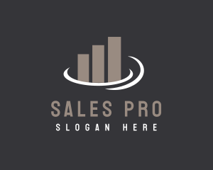 Corporate Sales Graph logo design