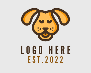 Dog - Yellow Puppy Dog logo design