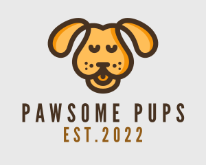 Yellow Puppy Dog logo design