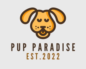 Yellow Puppy Dog logo design