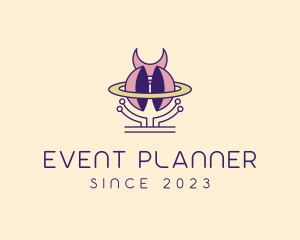 Planetarium - Mystic Moon Planet logo design