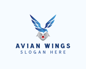 Eagle Wings Aviation logo design