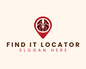 Pet Dog Location logo design