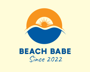 Sunset Beach Resort logo design