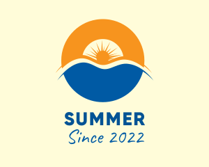 Sunset Beach Resort logo design