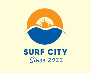 Sunset Beach Resort logo design