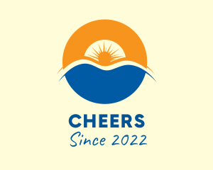 Aquarium - Sunset Beach Resort logo design