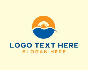 Beach Resort - Sunset Beach Resort logo design