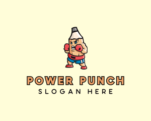 Boxing - Pencil Boxing Fighter logo design