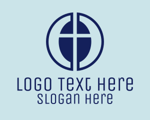 Religion - Modern Catholic Cross logo design
