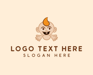 Cartoonish - Cute Little Baby logo design