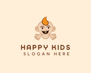 Cute Little Baby logo design