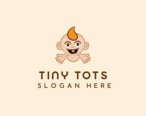 Cute Little Baby logo design