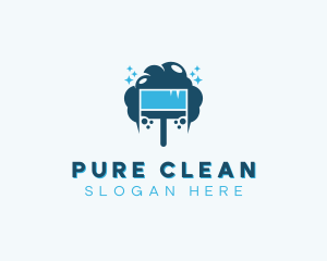 Suds Cleaning Brush logo design