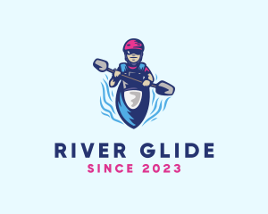 Rowing - Kayak Water Sports logo design