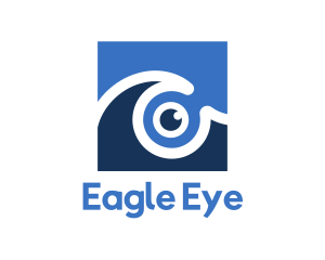 Sea Wave Eye logo design